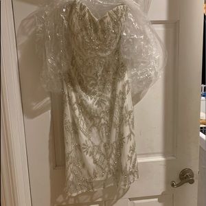 Scala USA Sparkly Strapless short dress